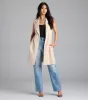 Leave It Me Belted Long Vest sold by Windsor