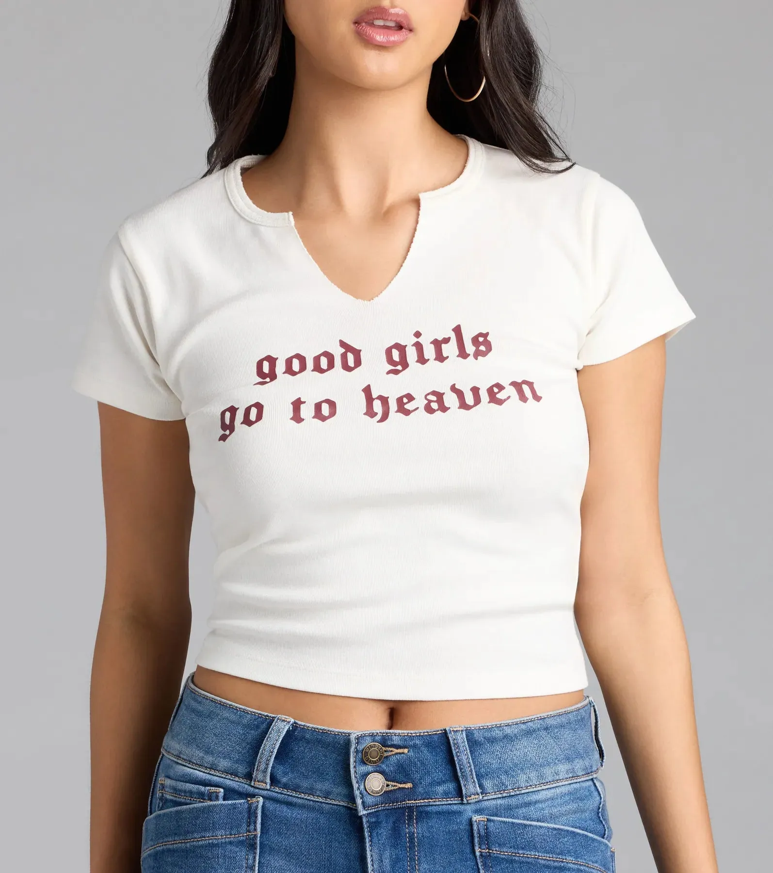 Good Girl, Bad Girl Graphic Tee sold by Windsor product image thumbnail 4