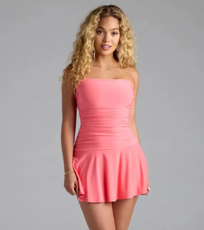 Totally Crushing A-Line Mini Dress sold by Windsor