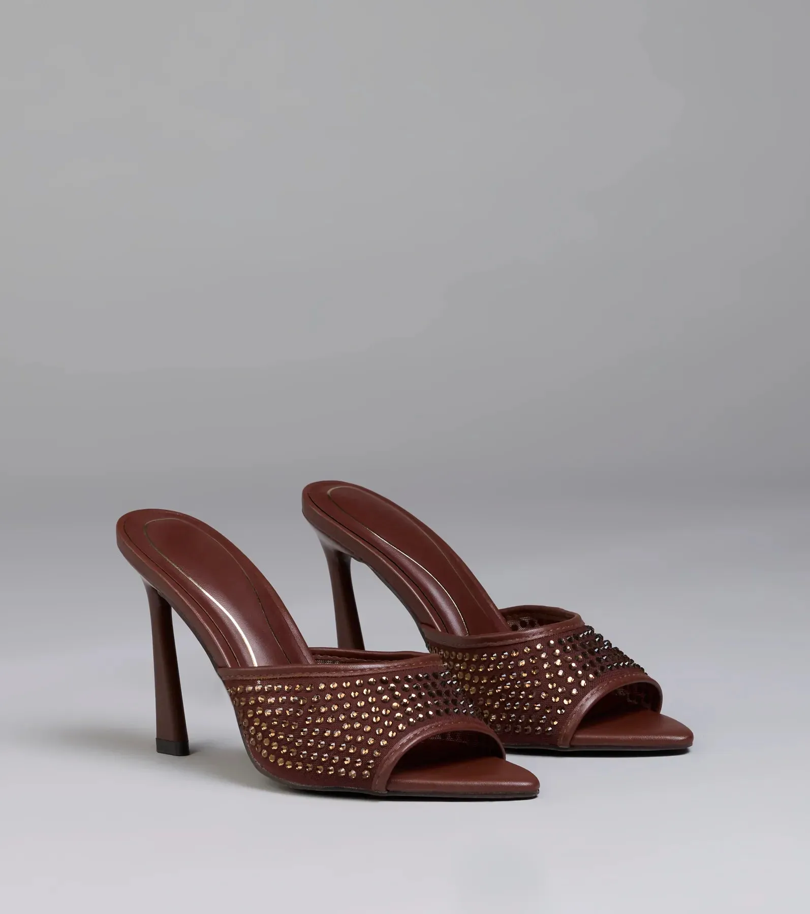 Night Glam Rhinestone Mesh Stiletto Heels sold by Windsor product image thumbnail 5