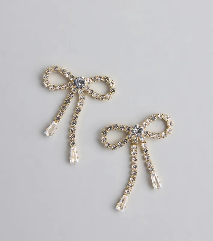 Elegant Charm Bow Stud Earrings sold by Windsor