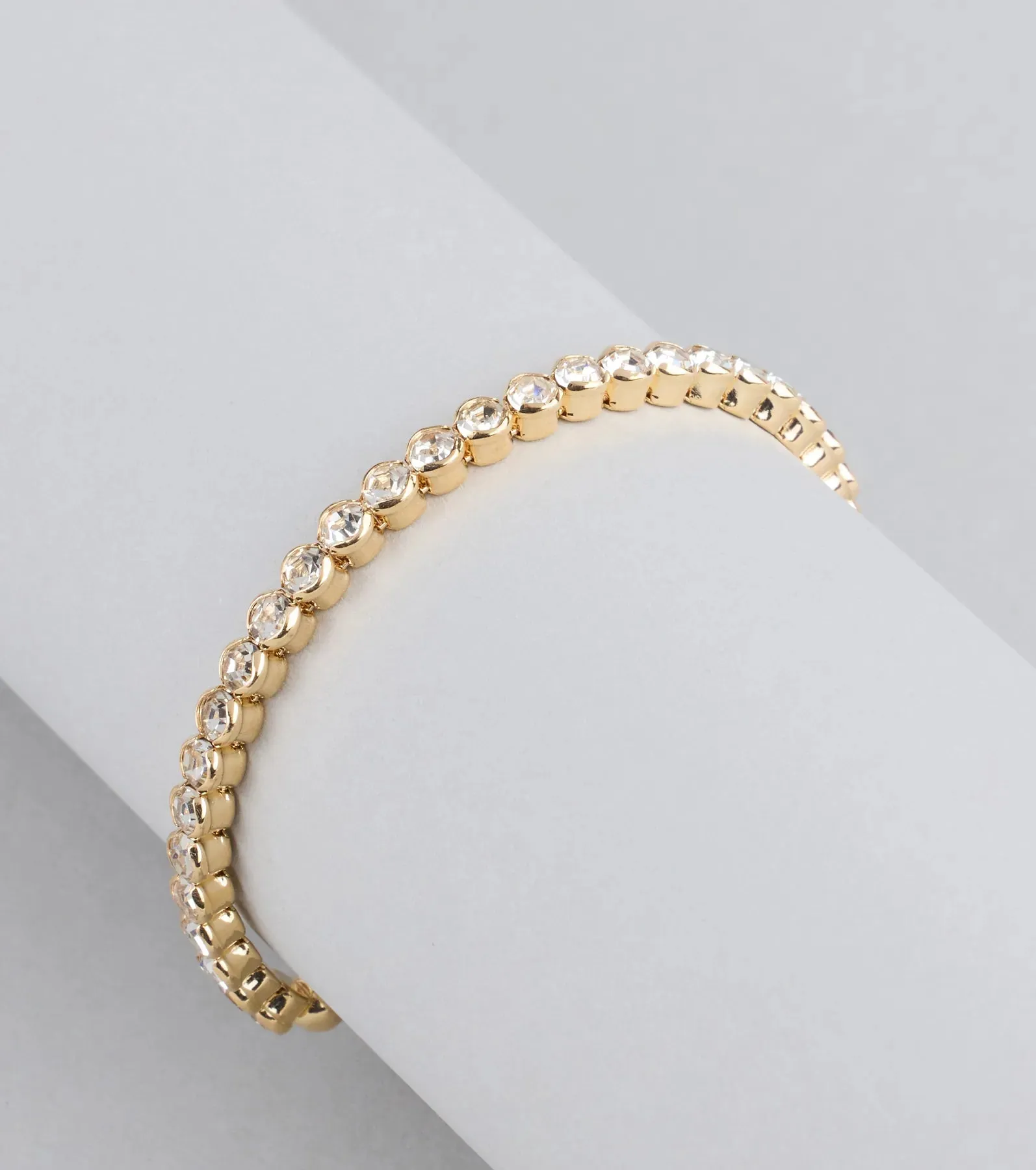 Pretty Shine Rhinestone Memory Wire Bracelet sold by Windsor product image thumbnail 3