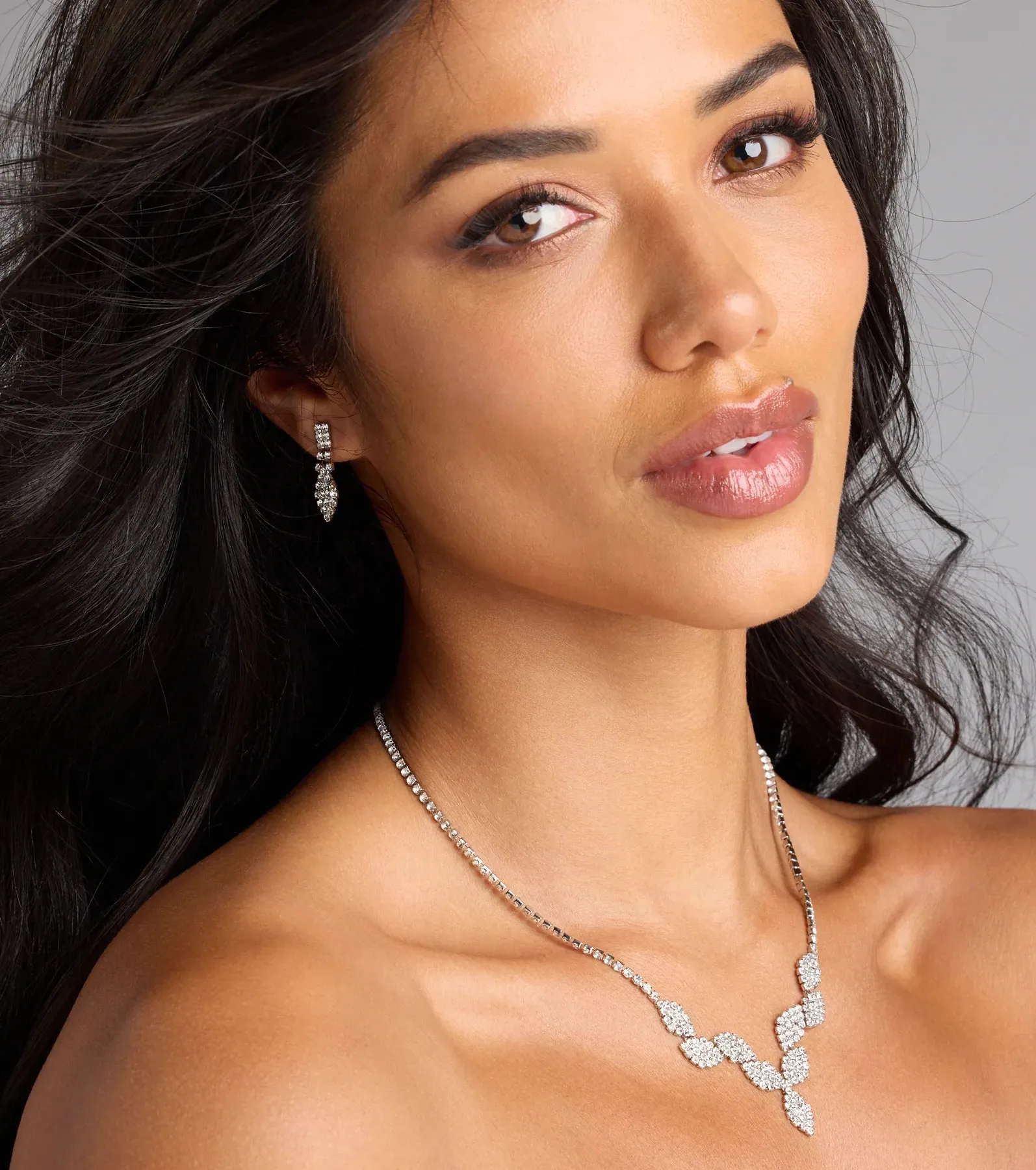 Gorgeous Elegance Necklace And Earrings Set sold by Windsor product image thumbnail 3