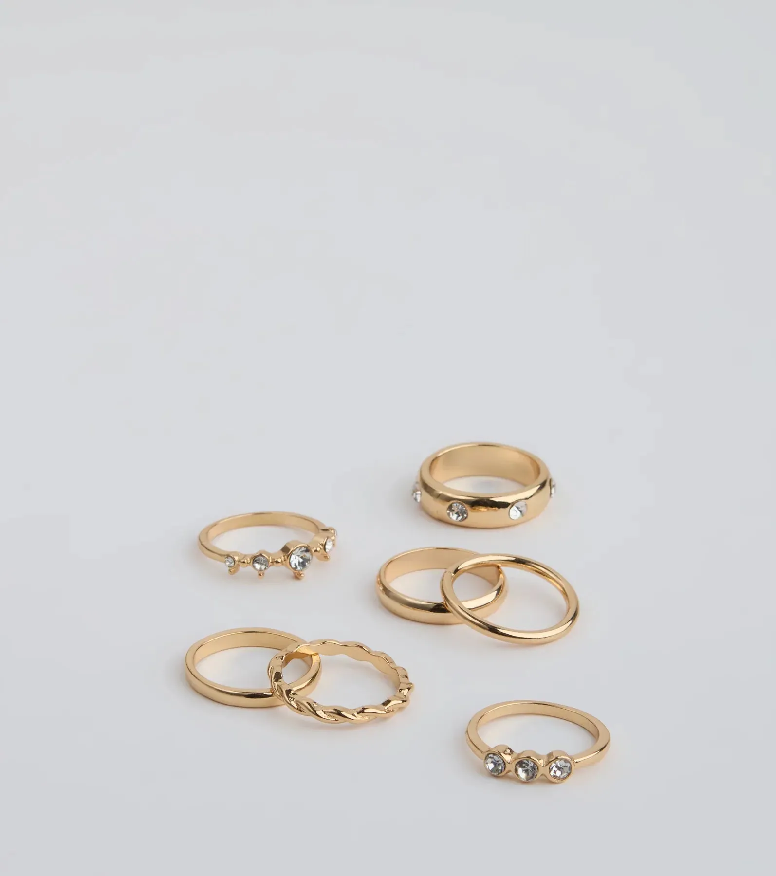 Glam Tempo Seven Piece Ring Set sold by Windsor