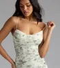 Garden Stroll Floral Mesh Midi Dress sold by Windsor
