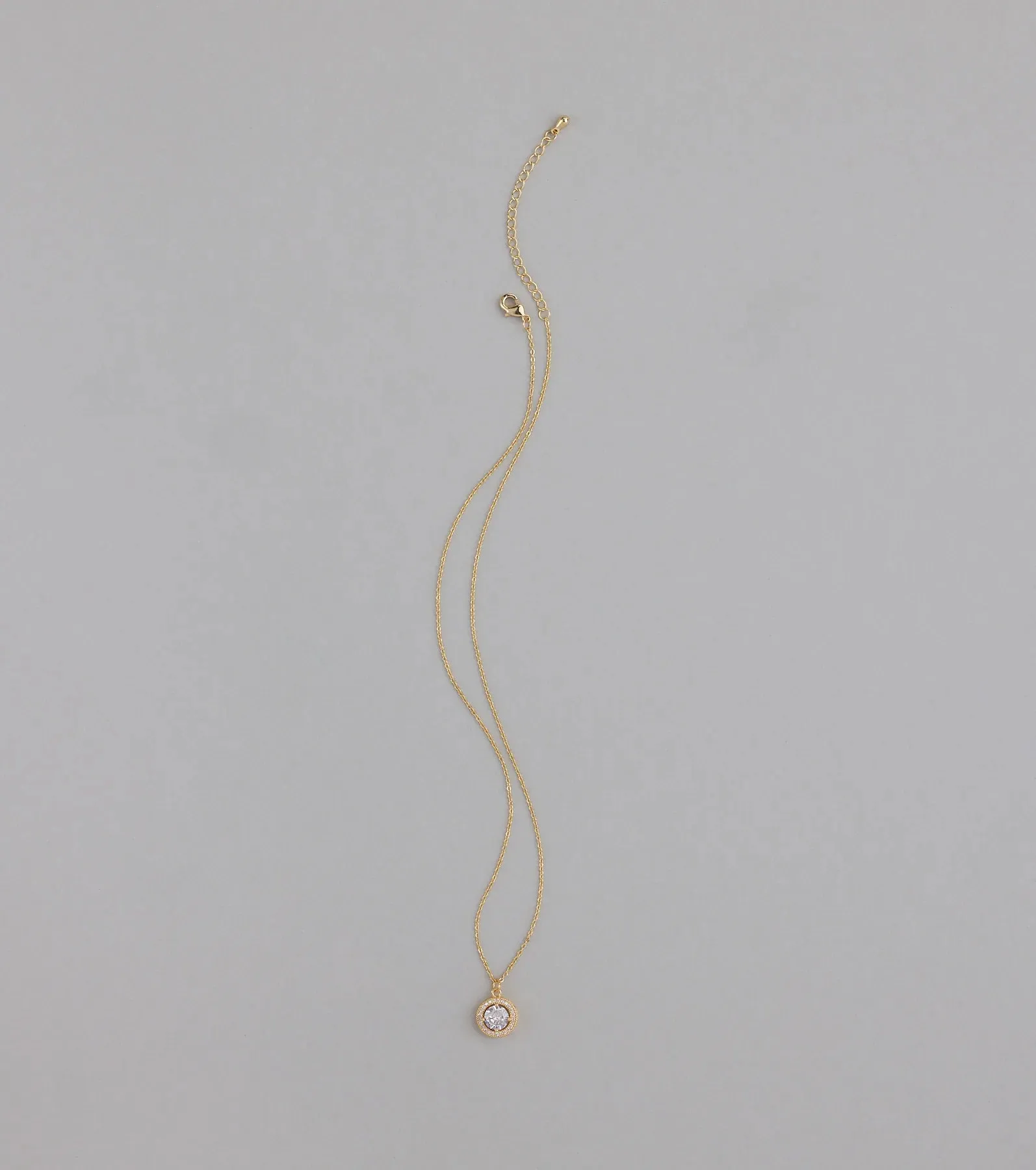 Radiant 14K Plated Cubic Zirconia Charm Necklace sold by Windsor