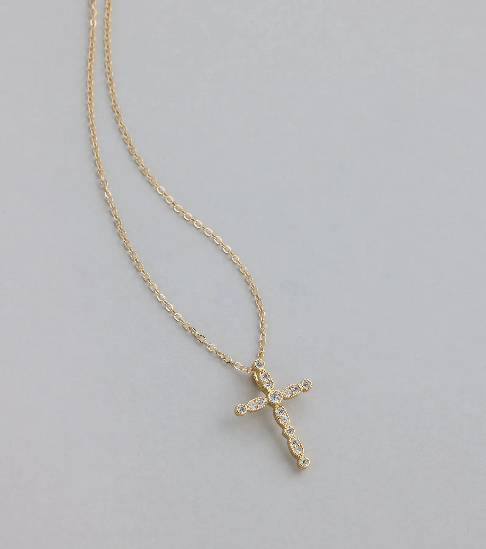 Divine Sparkle Cubic Zirconia Cross Necklace sold by Windsor product image thumbnail 2