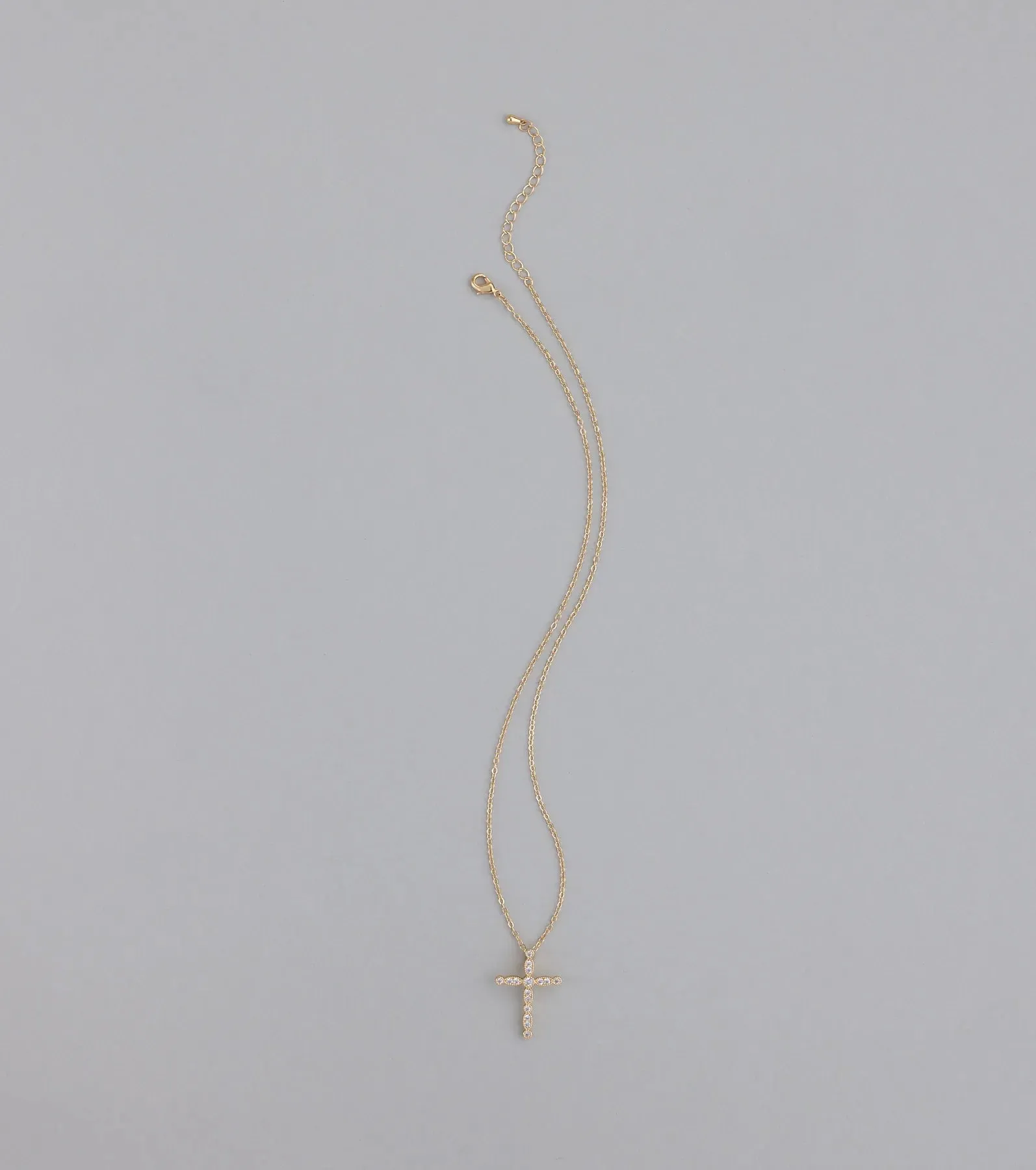 Divine Sparkle Cubic Zirconia Cross Necklace sold by Windsor