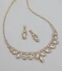Glam Marquise Rhinestone Necklace And Earrings Set sold by Windsor