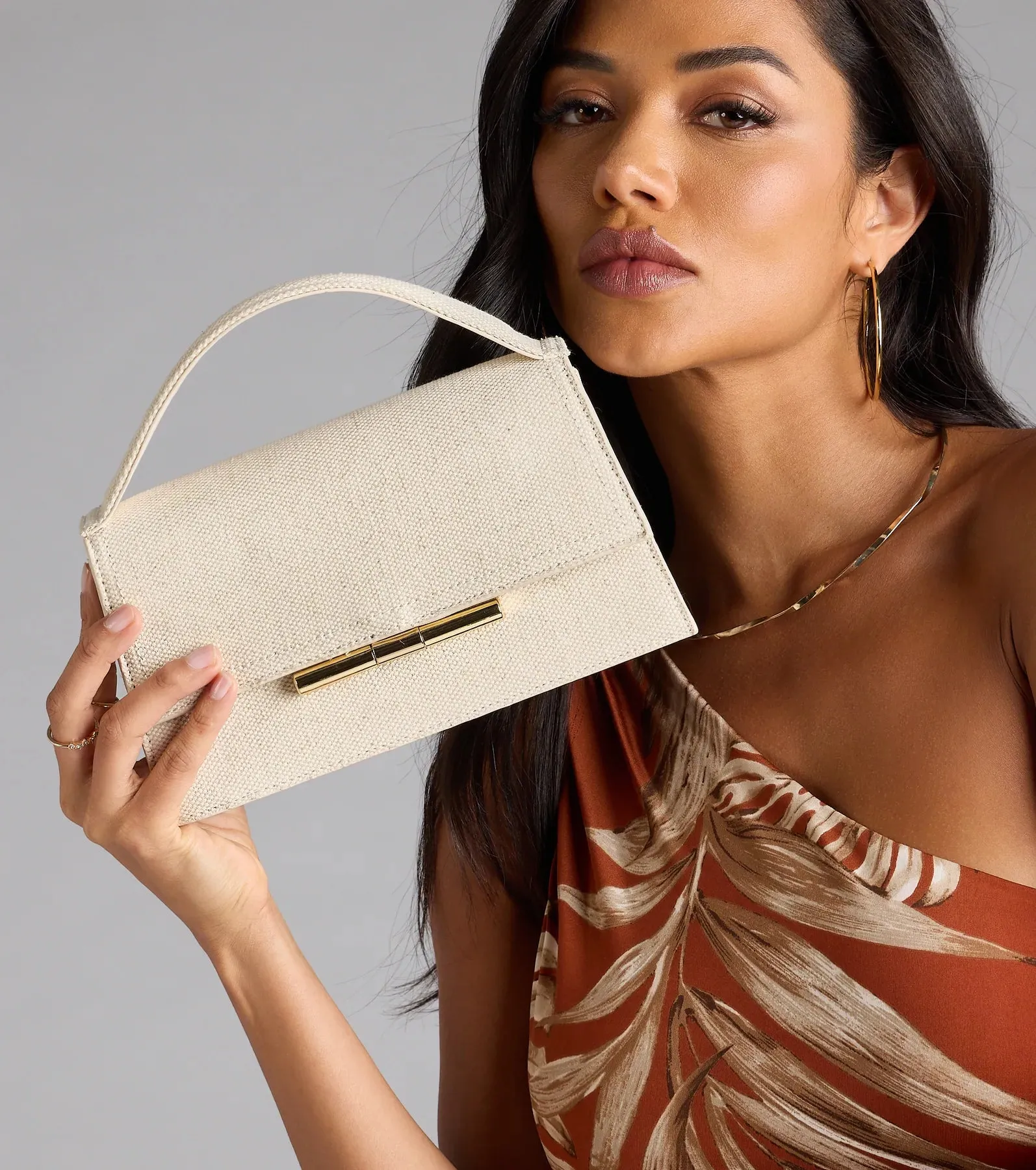 Carry On Top Handle Linen Bag sold by Windsor product image thumbnail 3