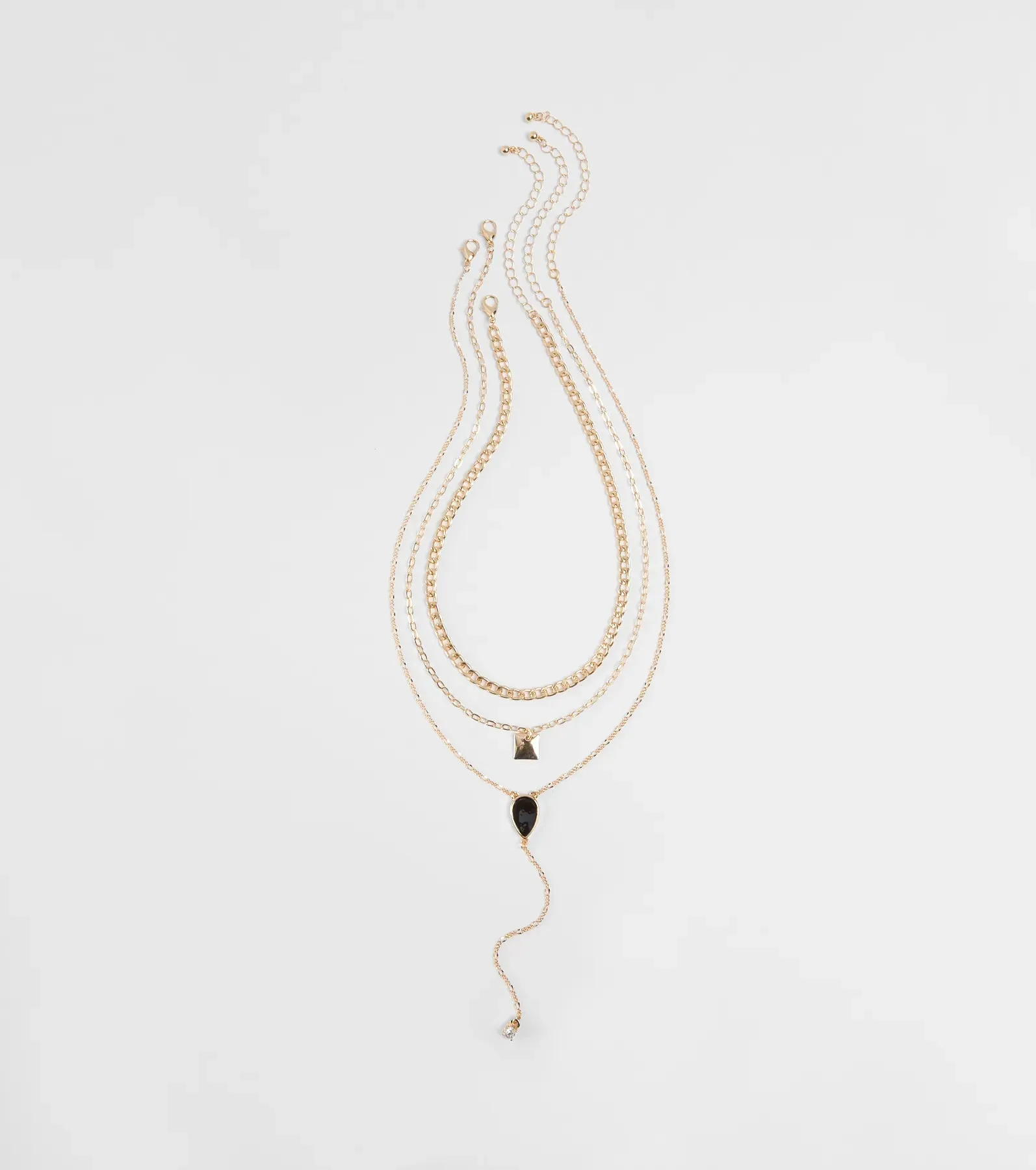 Chic Shine Layered Necklace Set sold by Windsor