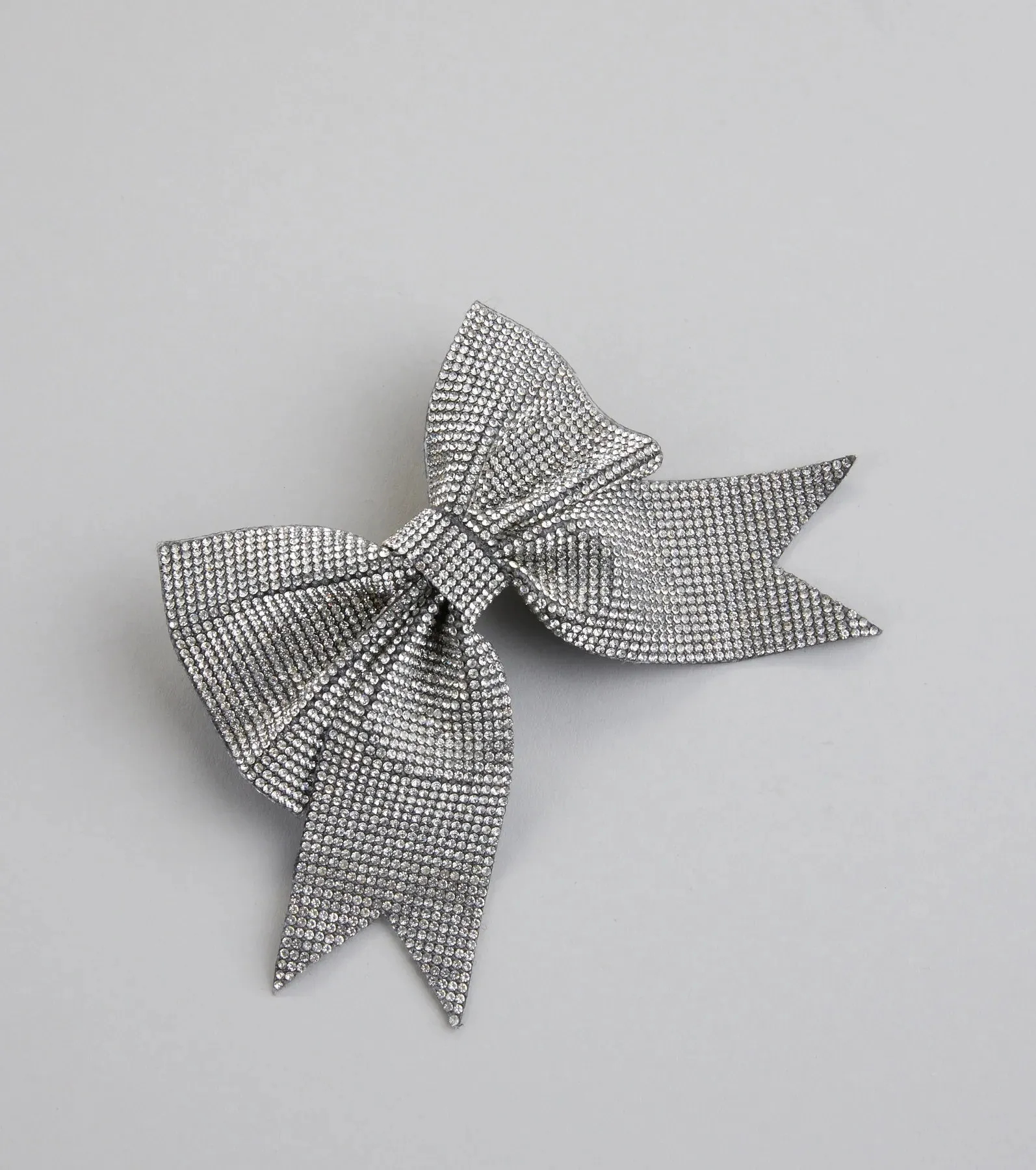 Dearly Glam Rhinestone Bow Hair Clip sold by Windsor
