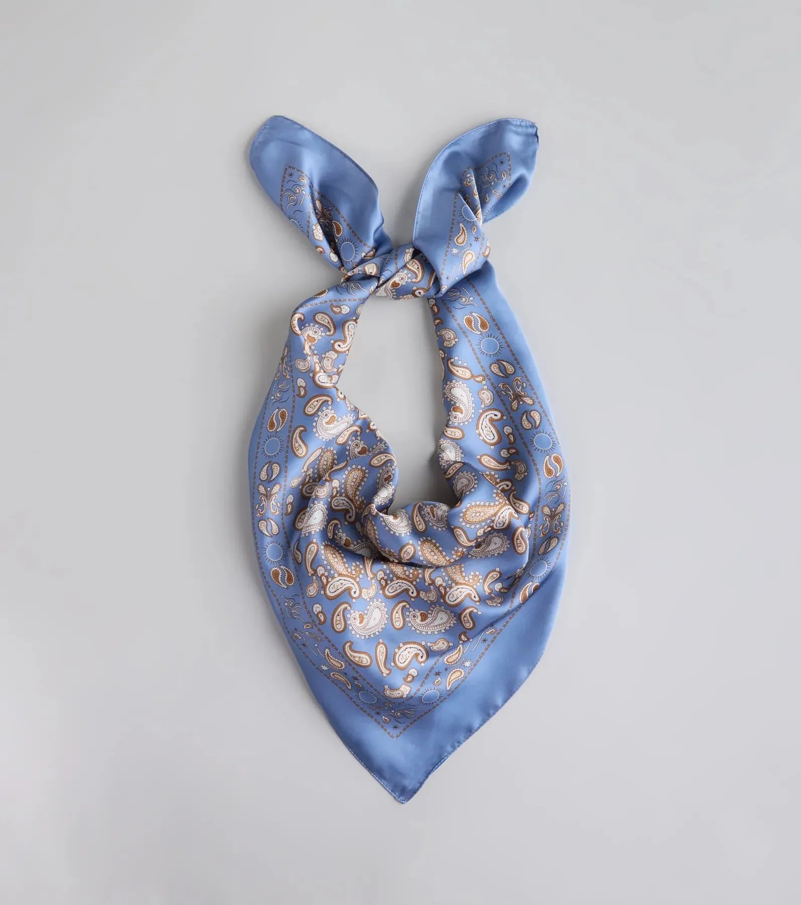 Summer Muse Paisley Satin Scarf sold by Windsor