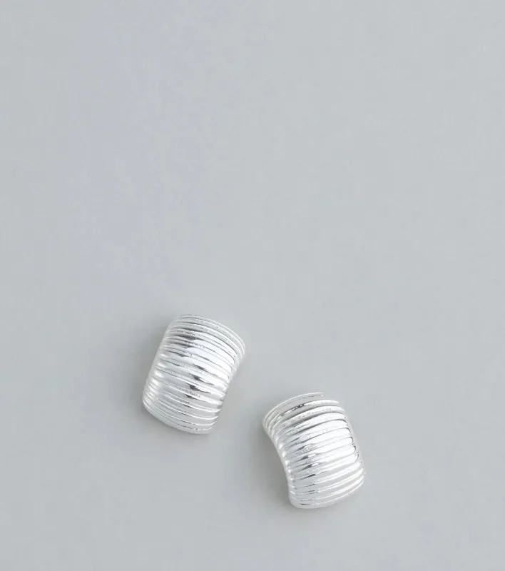 Chic And Trendy Curved Earrings sold by Windsor