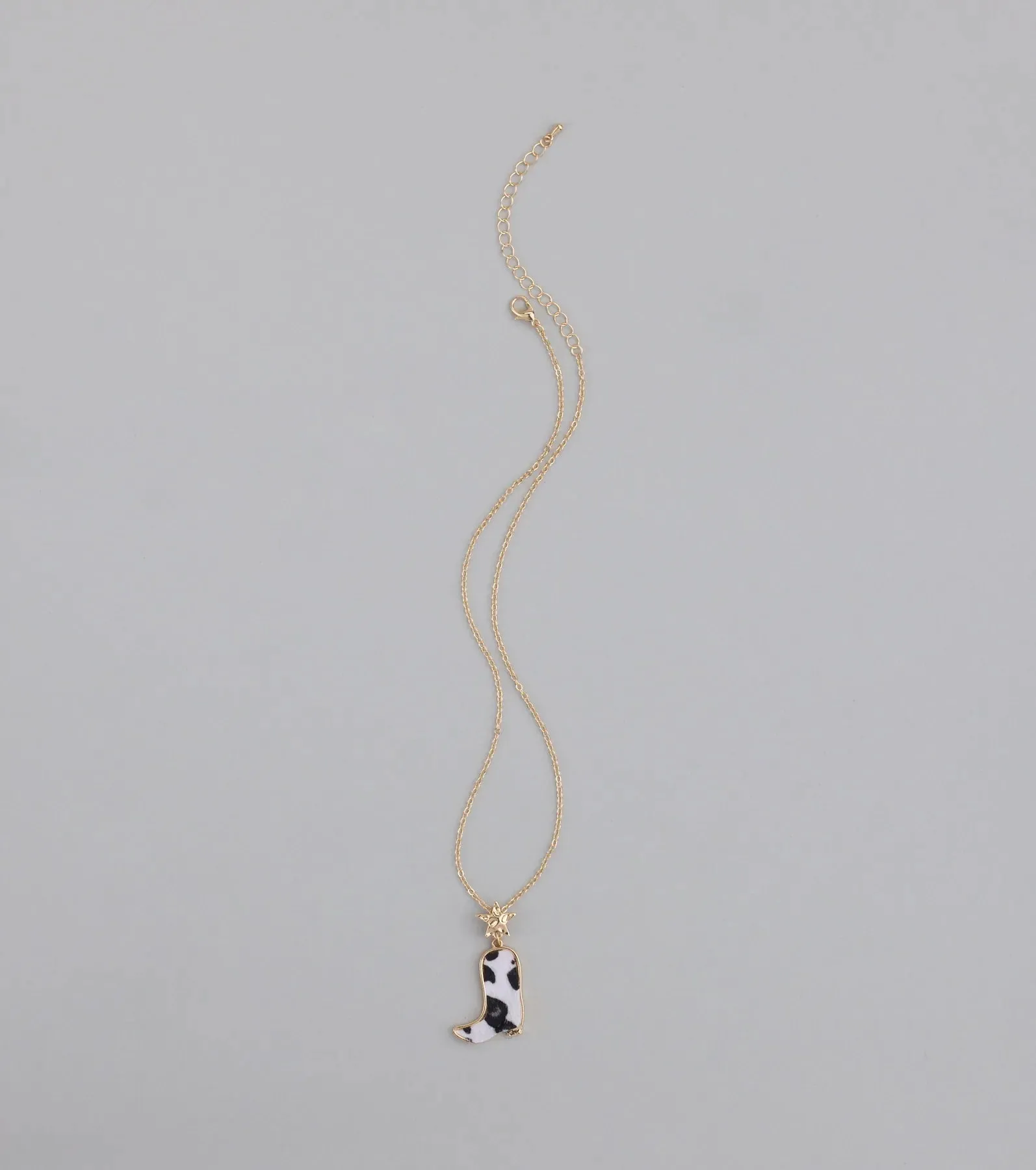 Southern Charm Faux Fur Cowboy Boot Necklace sold by Windsor