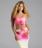 Sandy Shores Tropical Floral Crop Top sold by Windsor