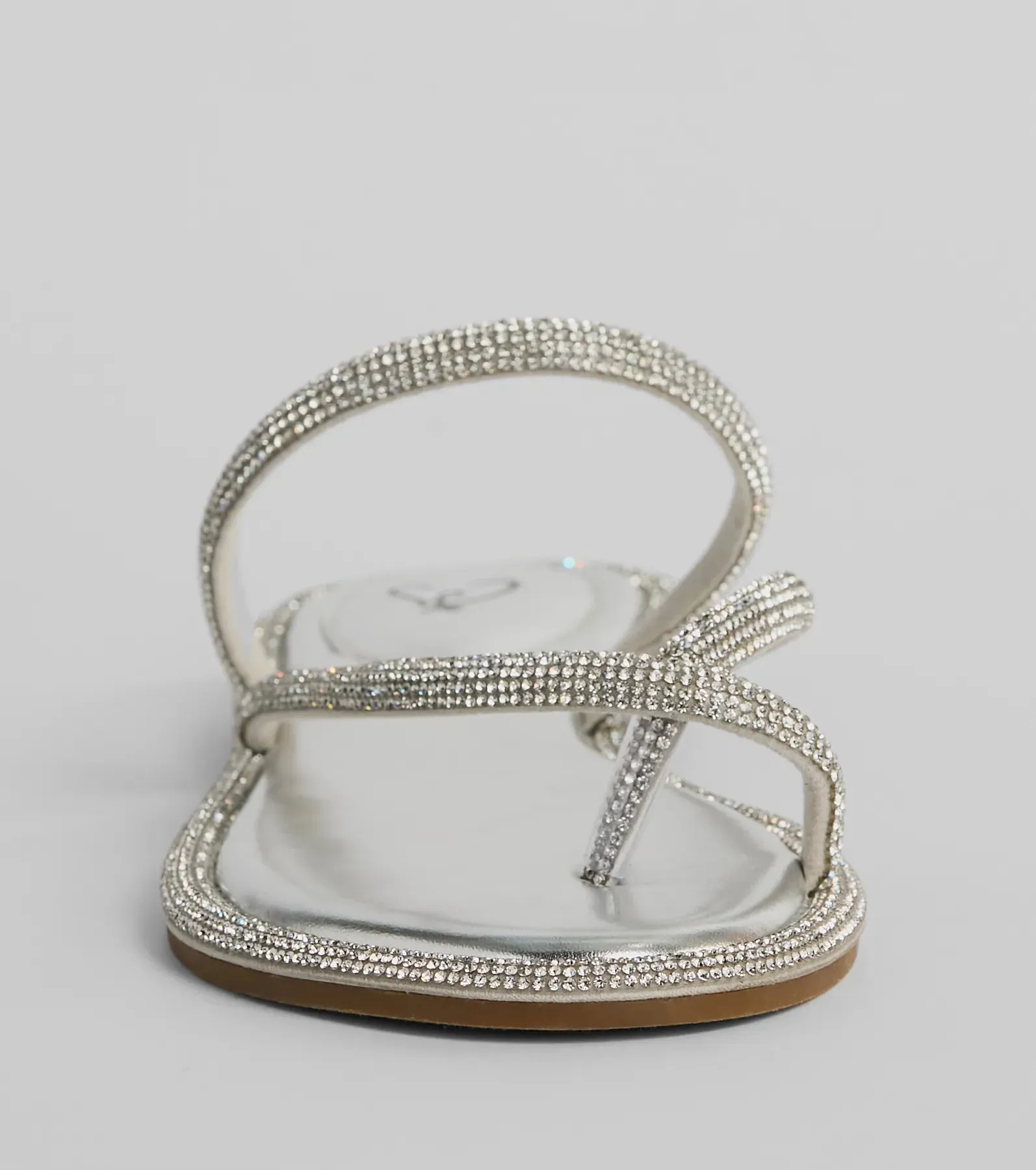 Bling It On Strappy Rhinestone Flat Sandals sold by Windsor product image thumbnail 3