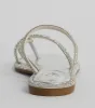 Bling It On Strappy Rhinestone Flat Sandals sold by Windsor