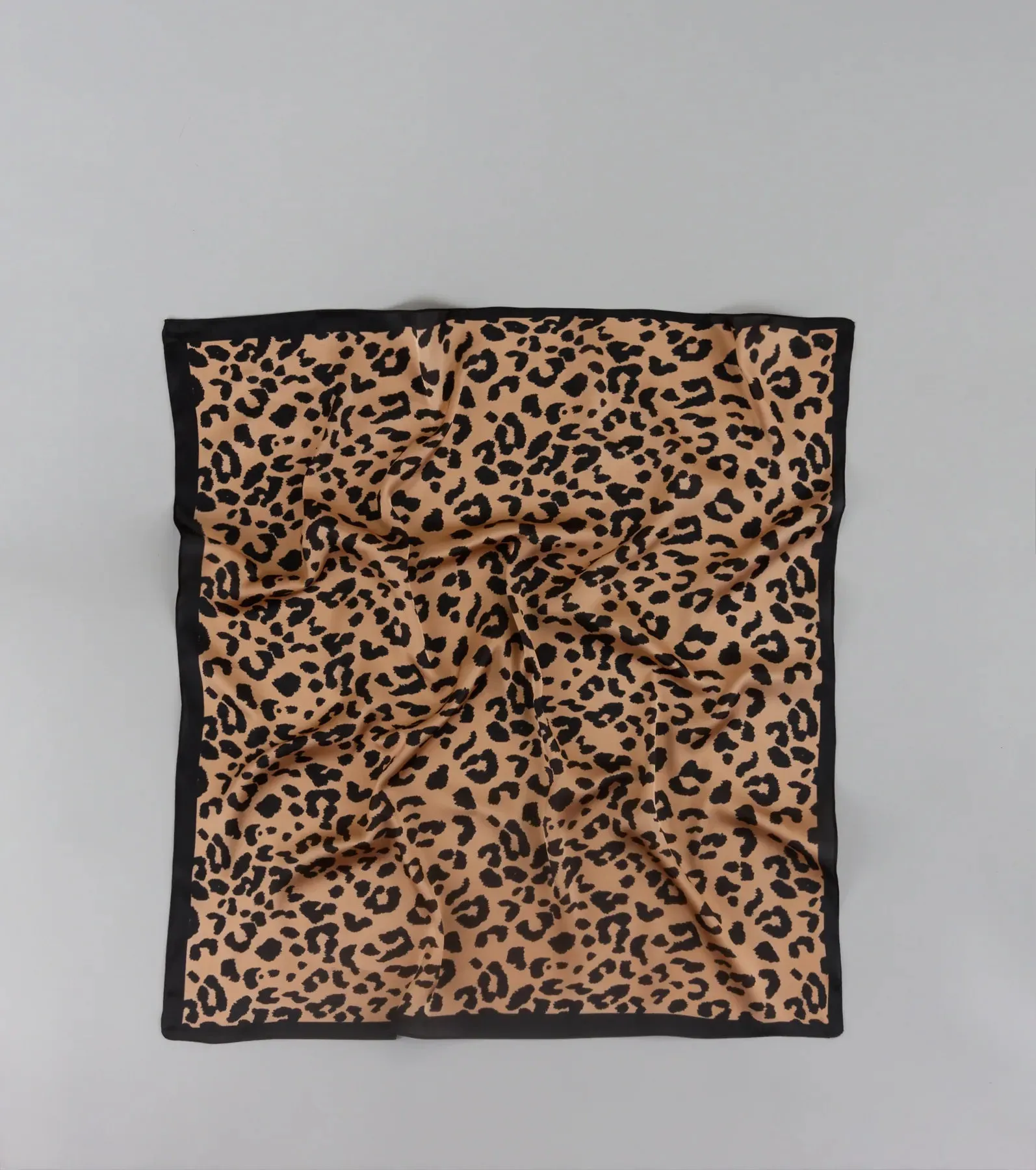 Sleek Purrfection Leopard Print Satin Scarf sold by Windsor product image thumbnail 2