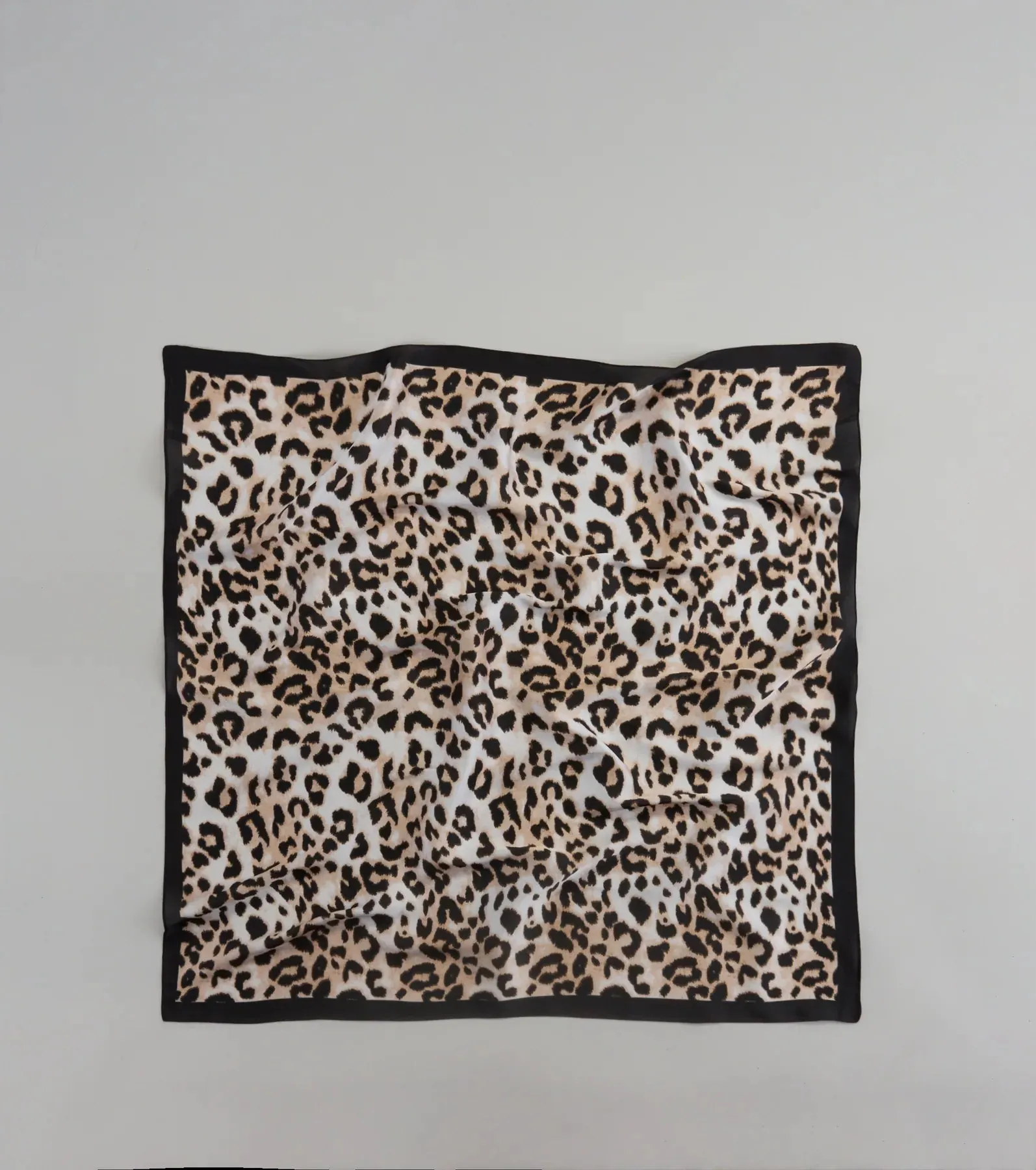 Sleek Purrfection Leopard Print Satin Scarf sold by Windsor product image thumbnail 5