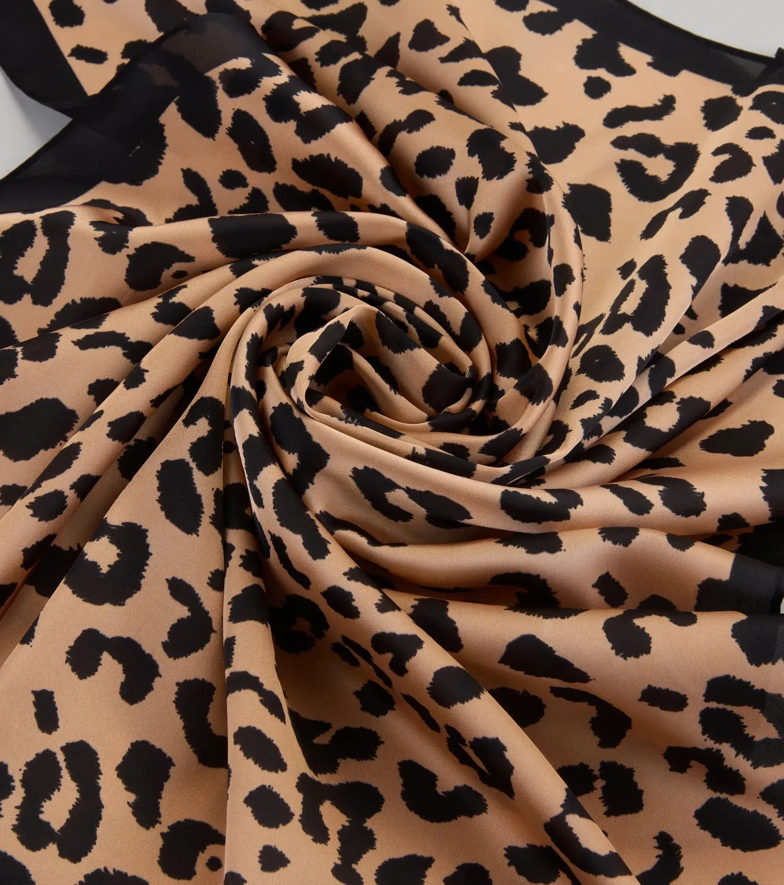 Sleek Purrfection Leopard Print Satin Scarf sold by Windsor product image thumbnail 3