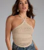 All About Summer Crochet Halter Top sold by Windsor