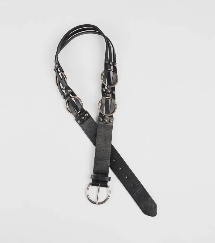 Elevated Trend O-Ring Faux Leather Belt sold by Windsor