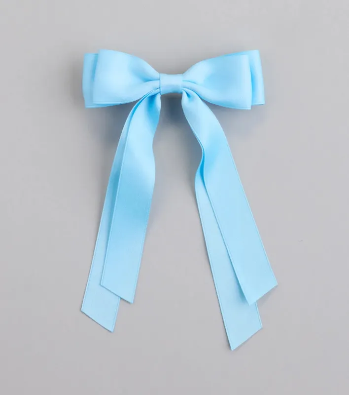 Poised Impression Ribbon Hair Bow Clip sold by Windsor