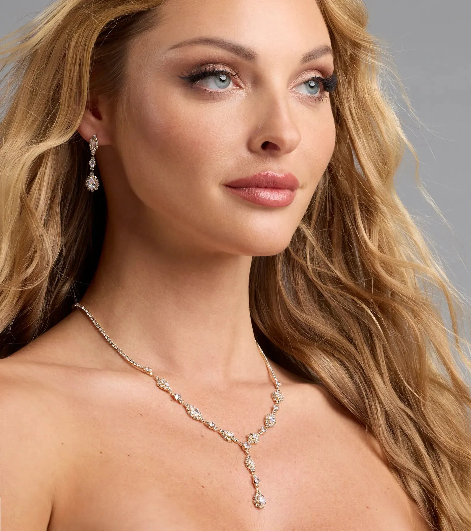 Dazzling Elegance Necklace And Earrings Set sold by Windsor product image thumbnail 3