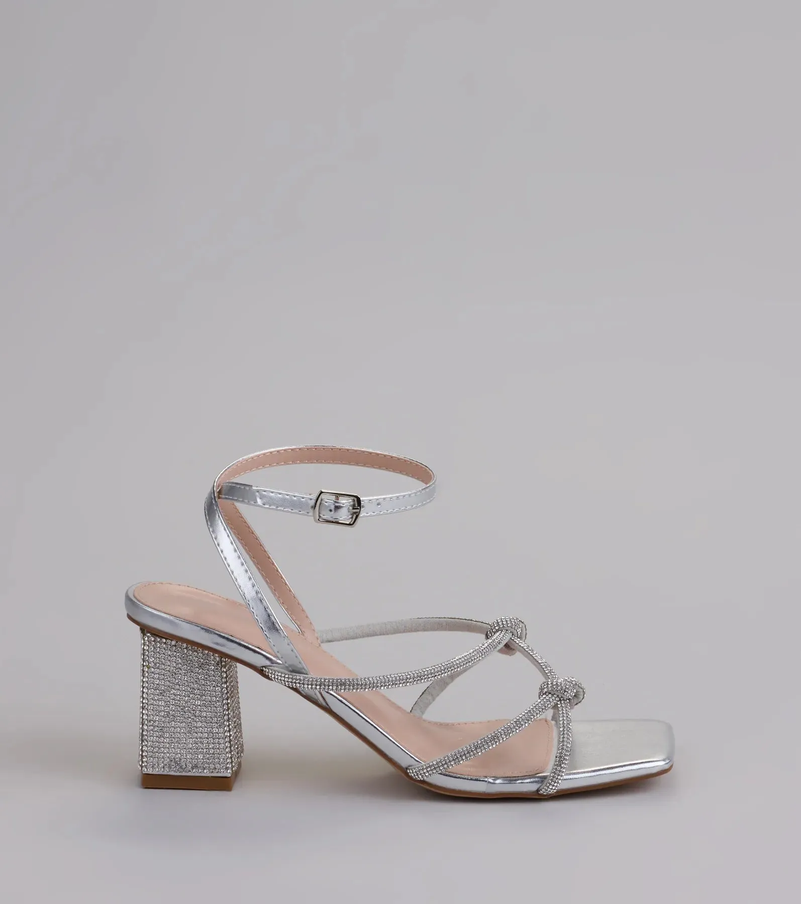 Bring The Glam Rhinestone Block Heels sold by Windsor product image thumbnail 2