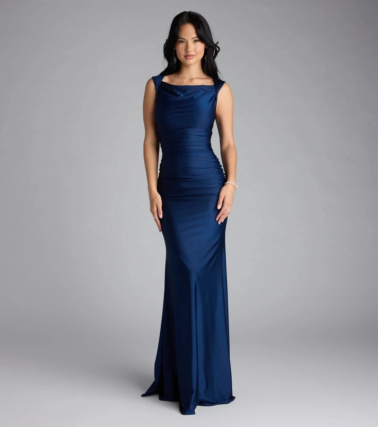 Blanca Boat Neck Mermaid Formal Dress sold by Windsor