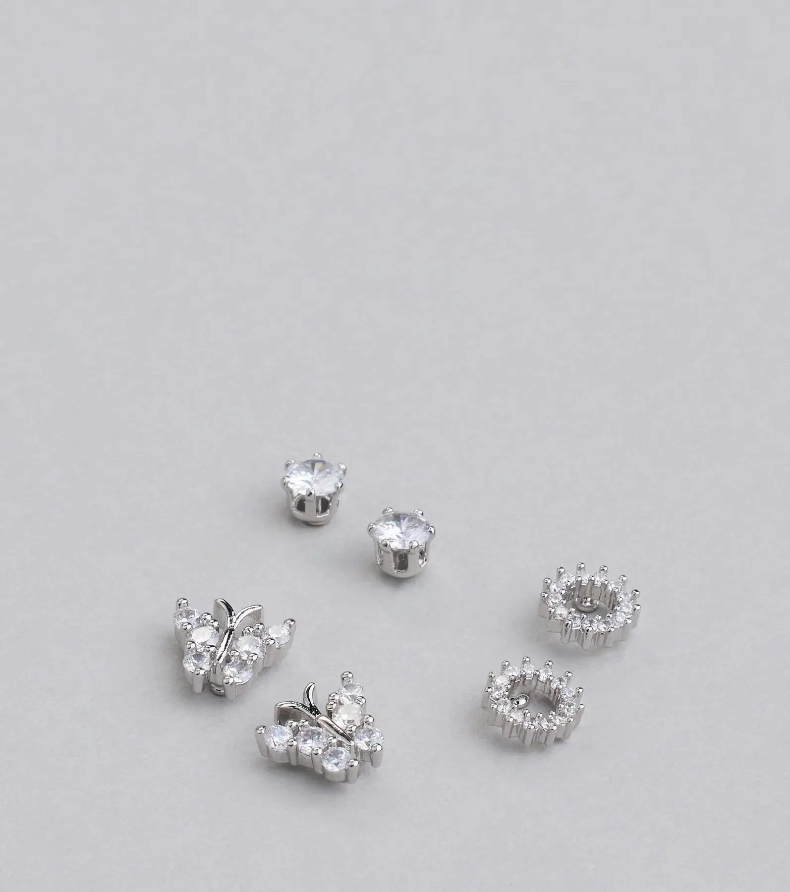 Flying High Cubic Zirconia Three Pack Stud Earrings sold by Windsor product image thumbnail 2