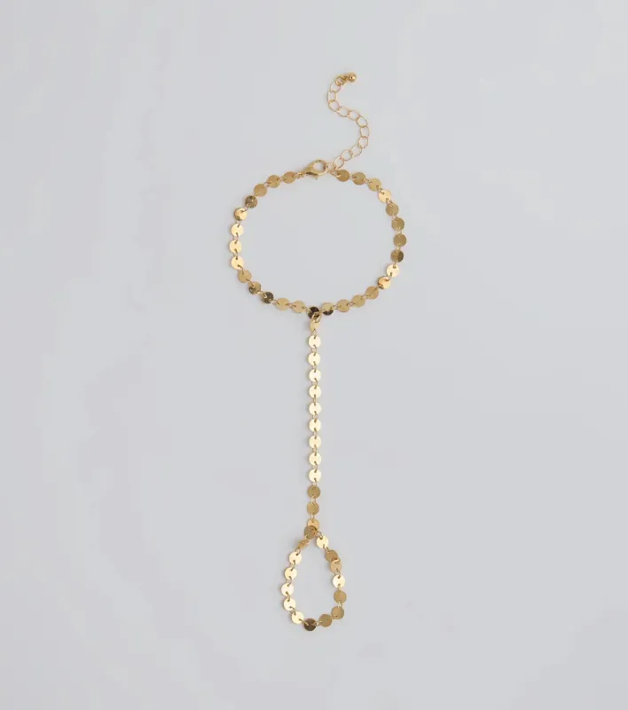 Chic Destiny Disc Coin Hand Chain sold by Windsor