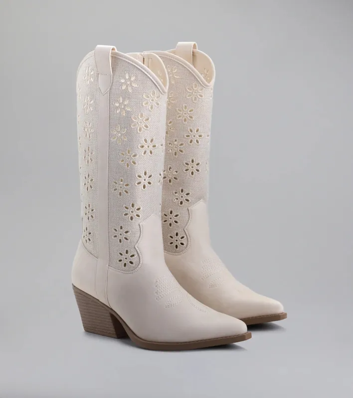 Show Stopper Floral Cut Cowboy Boots sold by Windsor