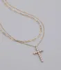 Devoted Love Faux Pearl Cross Chain Necklace sold by Windsor