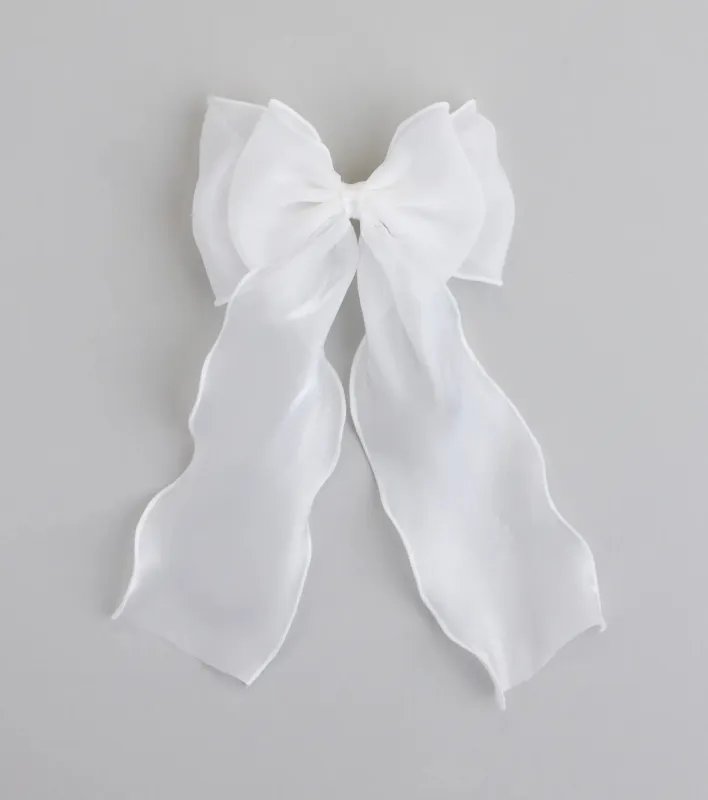 Cutest Vibe Organza Hair Bow Clip sold by Windsor