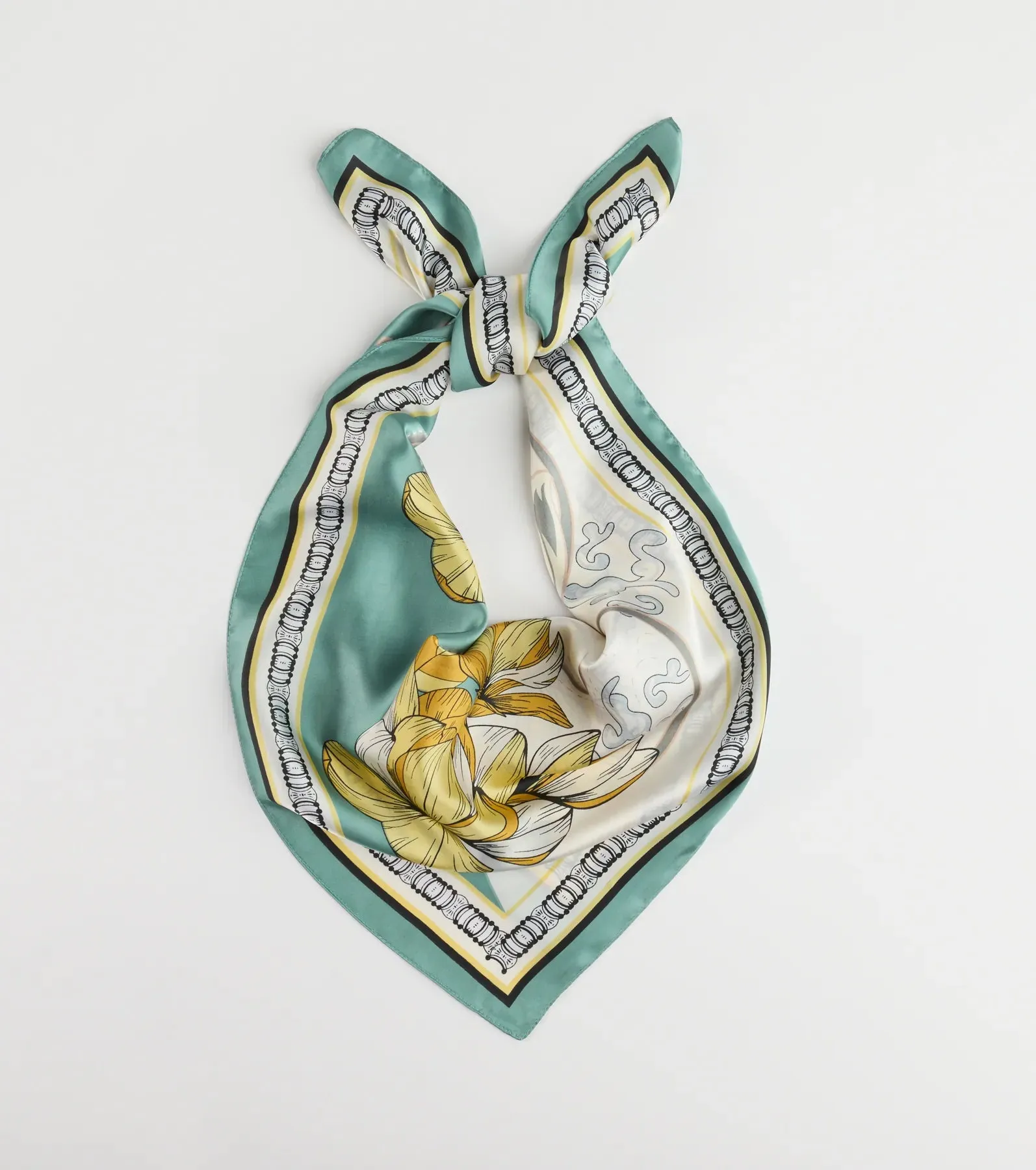 Charming Serenity Floral Satin Scarf sold by Windsor