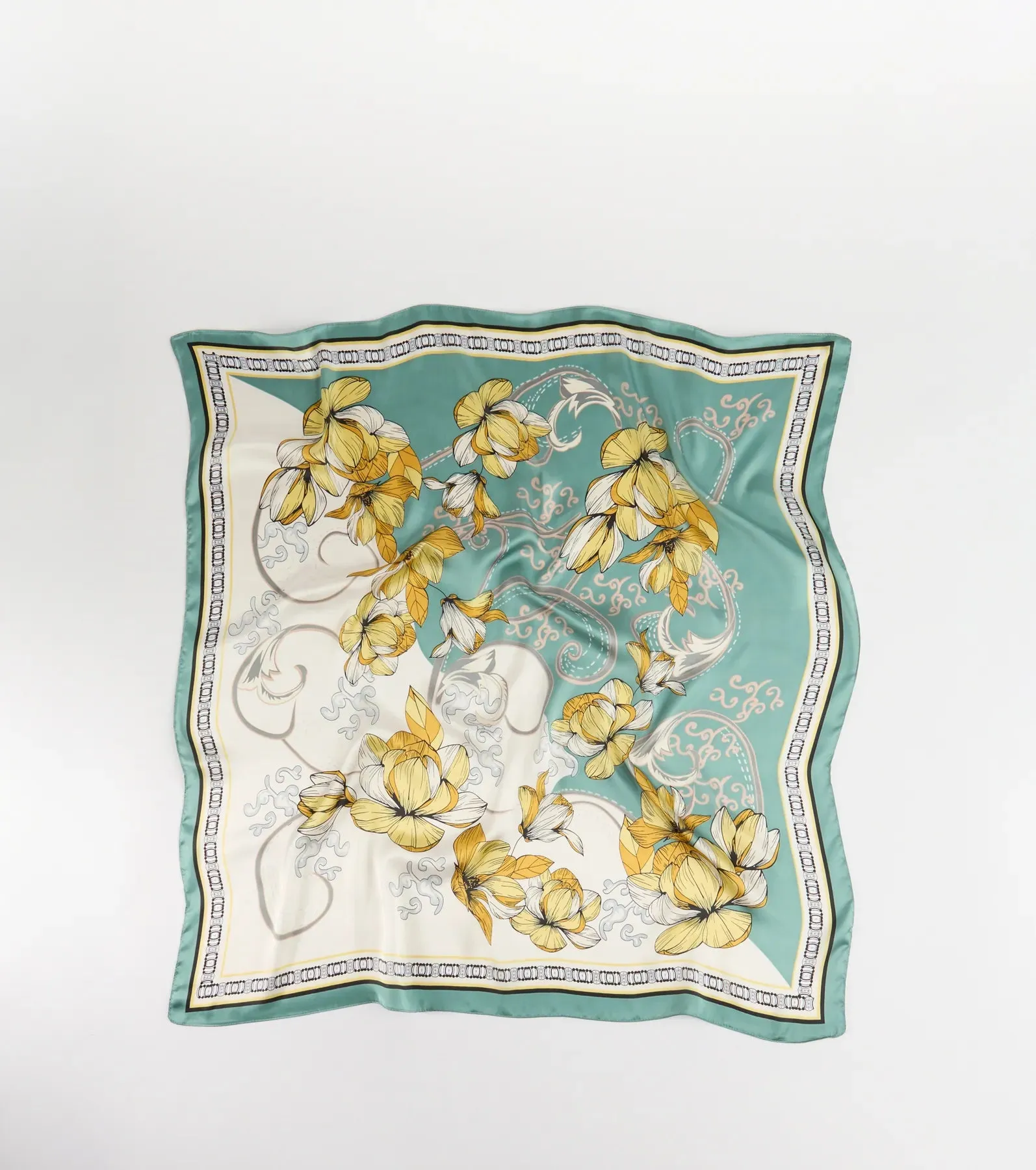 Charming Serenity Floral Satin Scarf sold by Windsor product image thumbnail 2