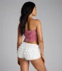Girl Next Door Tie Front Gingham Tube Top sold by Windsor