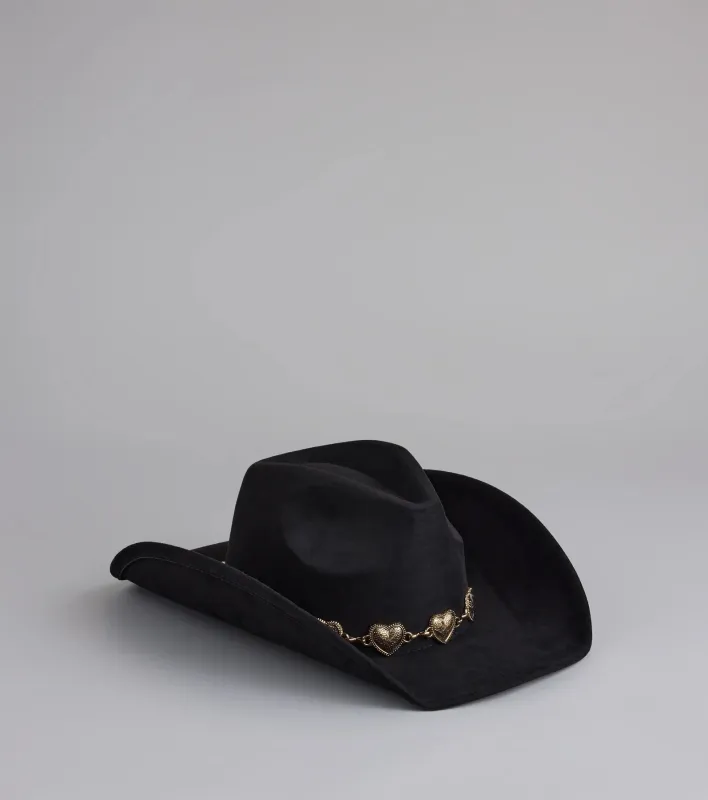 Western Babe Heart Concho Trim Cowboy Hat sold by Windsor