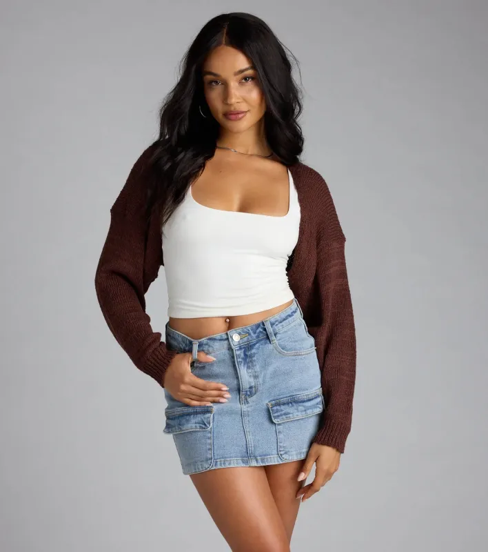 Cutie Pie Knit Bolero Sweater sold by Windsor