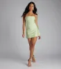 When The Sun Goes Down Tie Back Mini Dress sold by Windsor