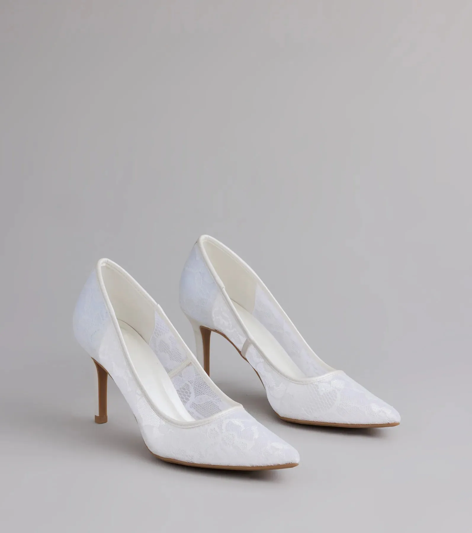 Romance Always Lace Stiletto Pumps sold by Windsor