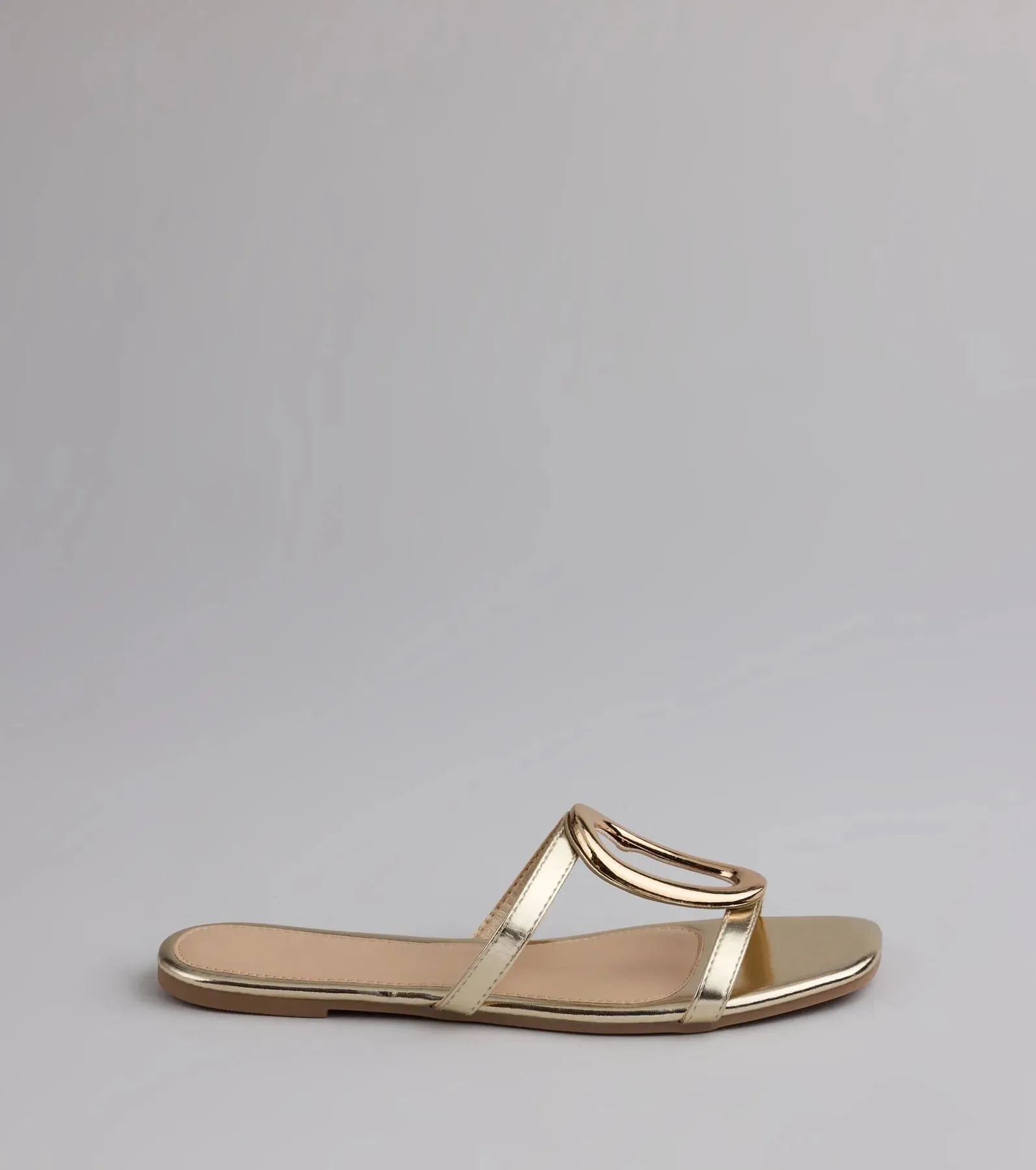 Chic And Sleek Square Strappy Flat Sandals sold by Windsor product image thumbnail 2