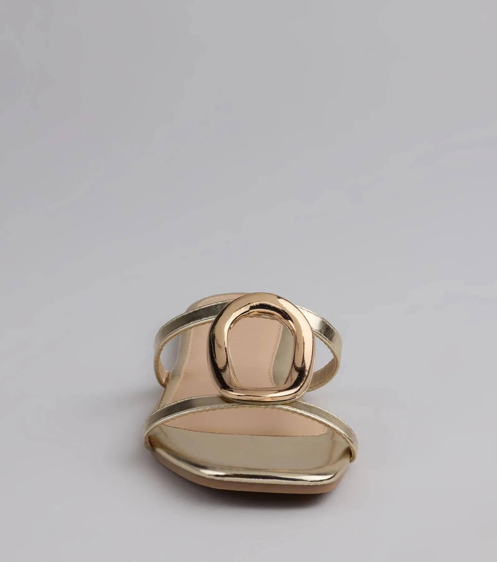 Chic And Sleek Square Strappy Flat Sandals sold by Windsor product image thumbnail 3