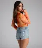 Tropical Daze Tie Front Mesh Crop Top sold by Windsor