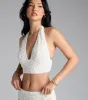 Get The Look Crochet Halter Crop Top sold by Windsor