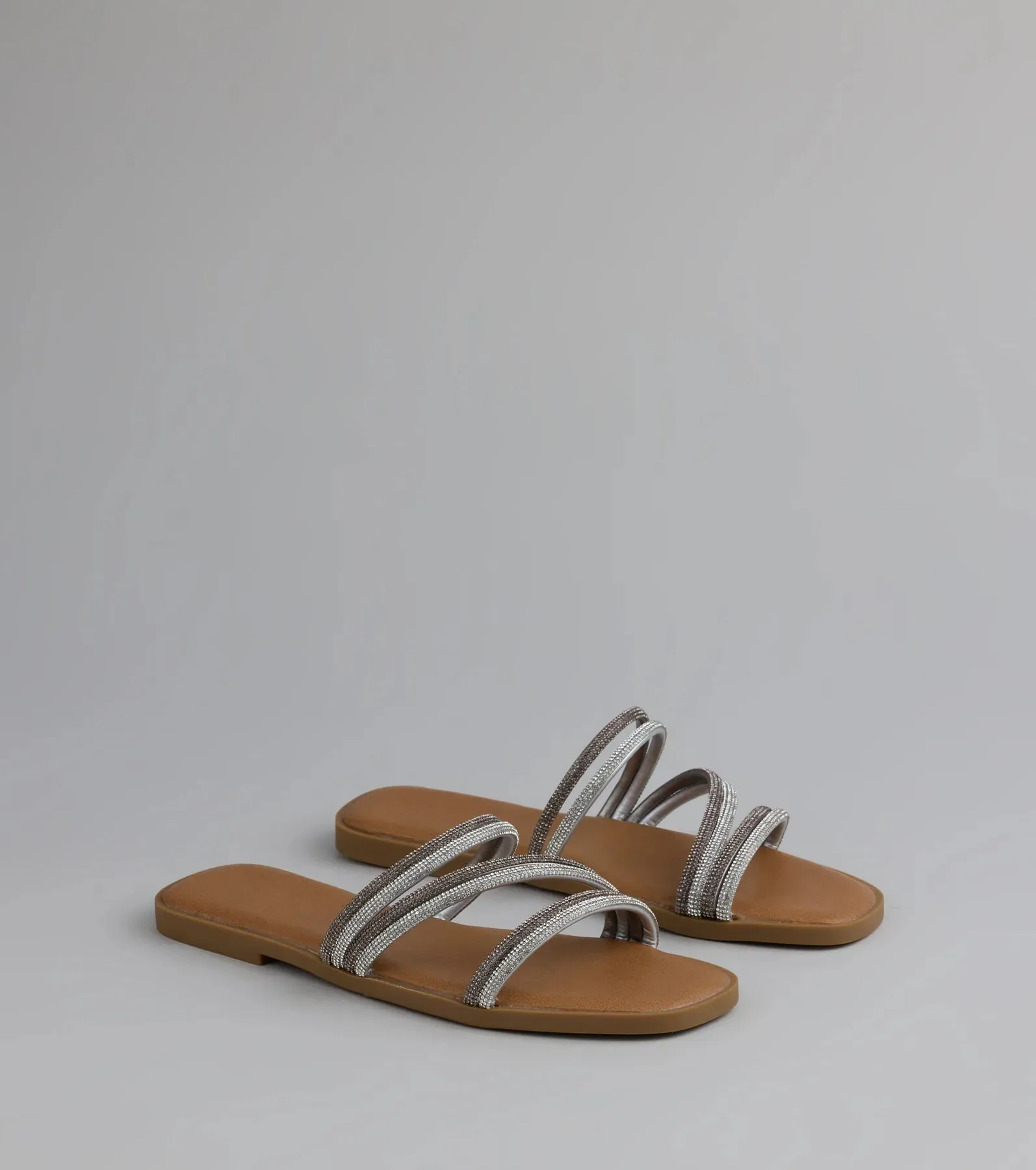 Sparkling Delight Rhinestone Strappy Sandals sold by Windsor