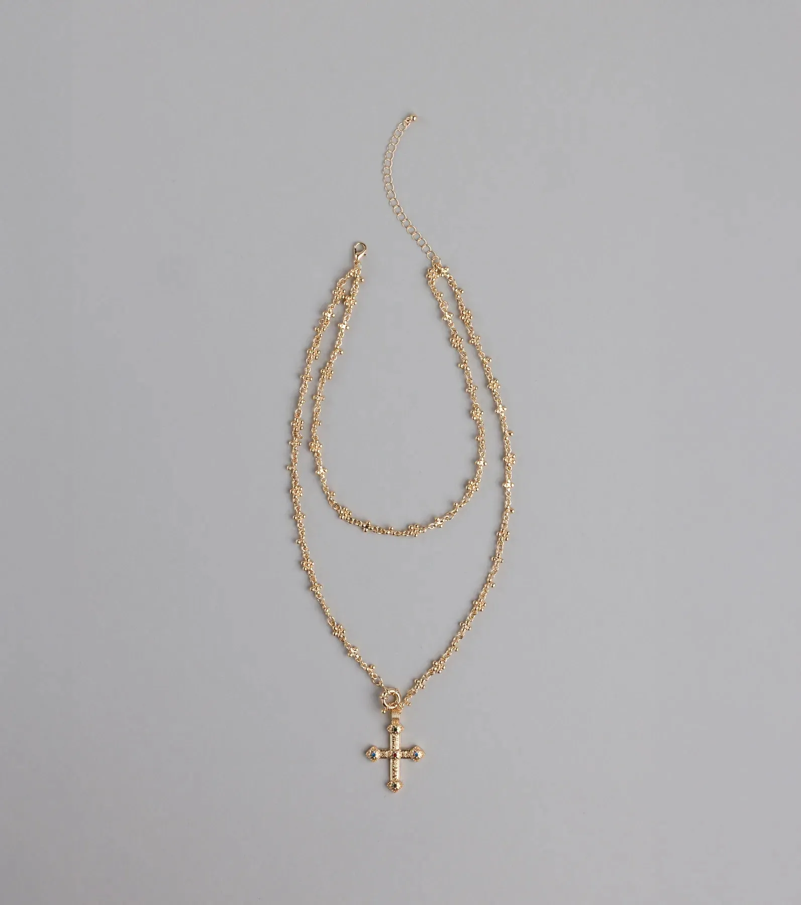 True Grace Layered Cross Necklace sold by Windsor