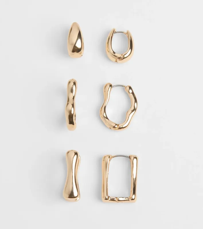 Trendy Mood Three-Pack Hoop Earrings Set sold by Windsor